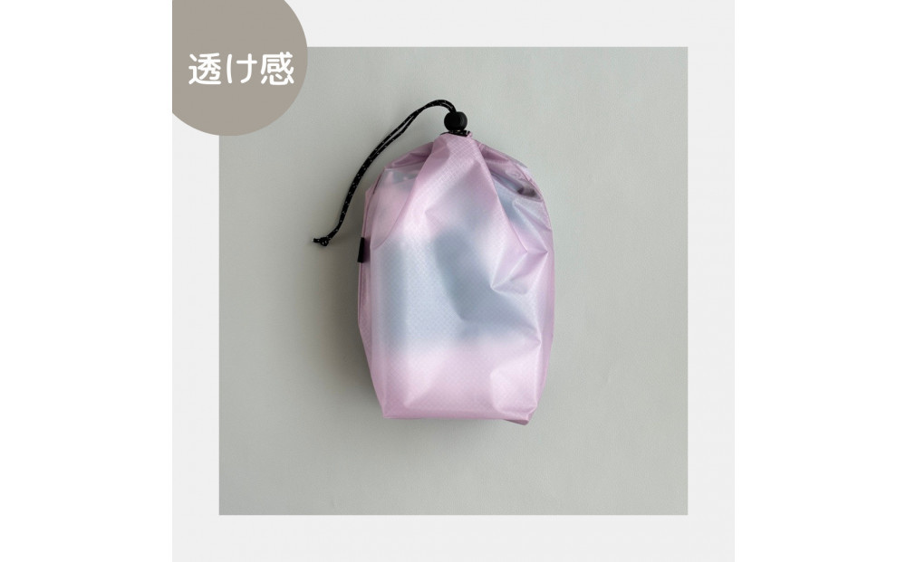 【S 1.5L・ラベンダー】　キャンプで大活躍！トイレットペーパーホルダー 小さめナイロン巾着袋 シンプル巾着