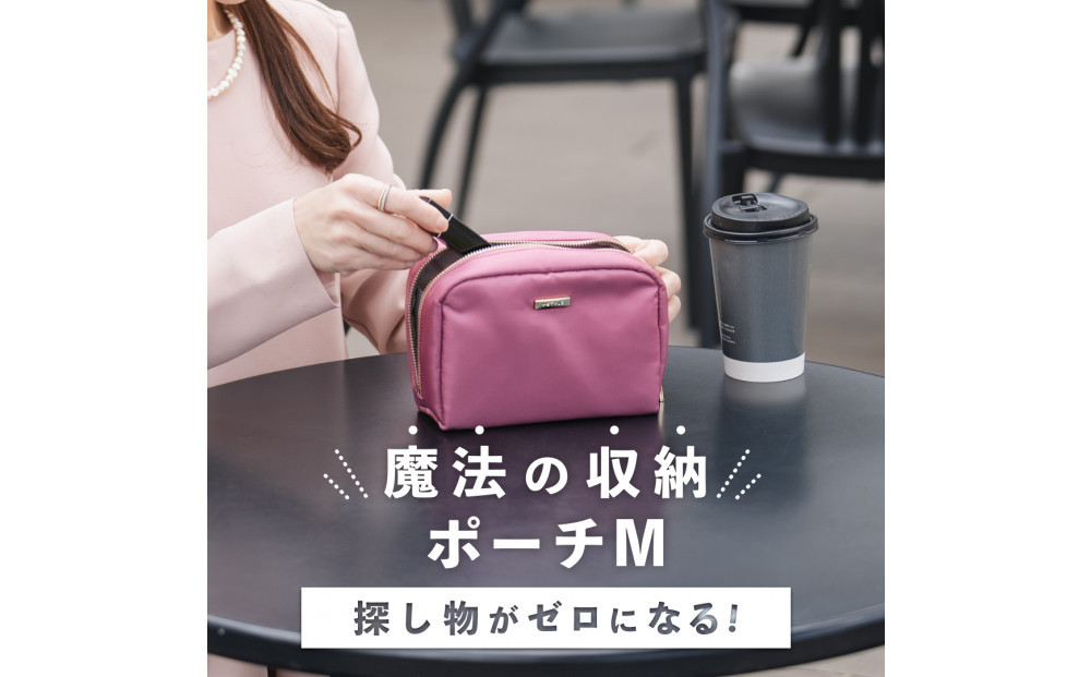 Y-STYLE 魔法の収納ポーチ Mサイズ【シルバーグレー】
