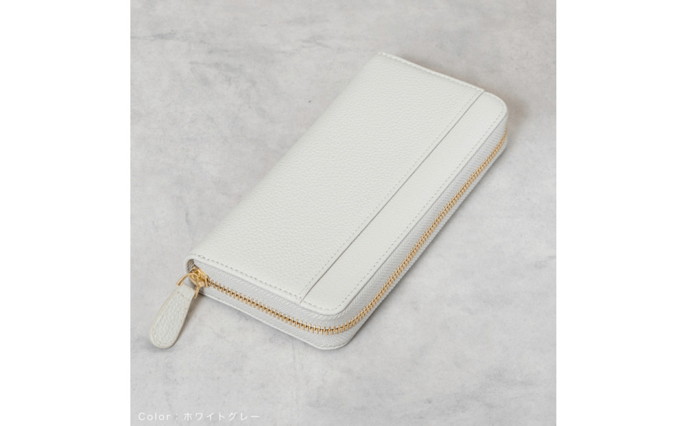 Y-STYLE 魔法の収納ウォレット（LONG）【ホワイトグレー】