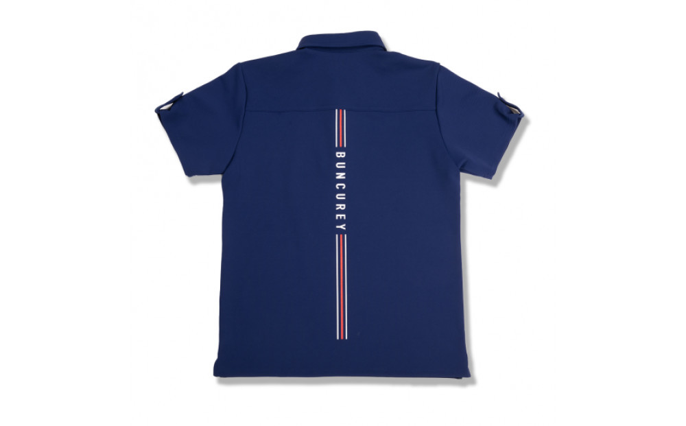 BUNCUREY　ゴルフウェア　ロゴポロシャツ（BM23SS-01-042）ネイビー／サイズ4