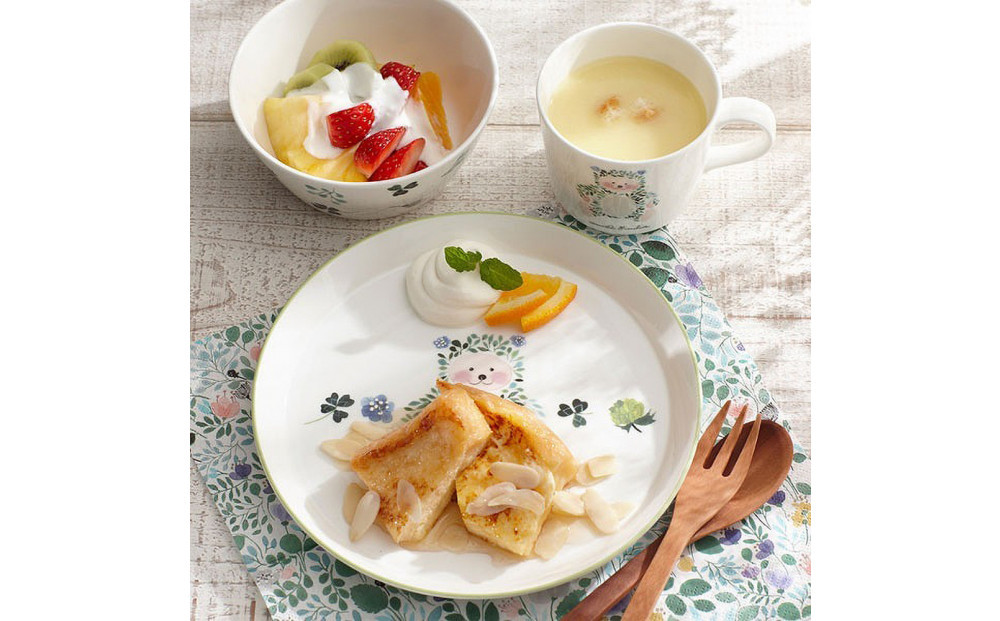 ナルミ アンナエミリア プレート(くま) 19cm 51949-5644P