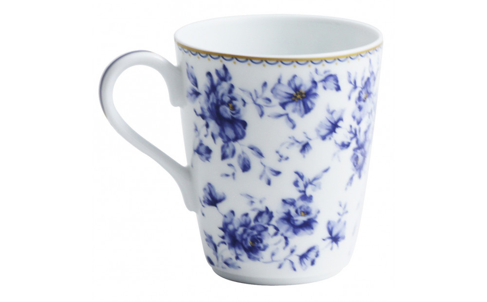 ナルミ  マグカップ(ブルーフラワー) 300cc 41373-6152
