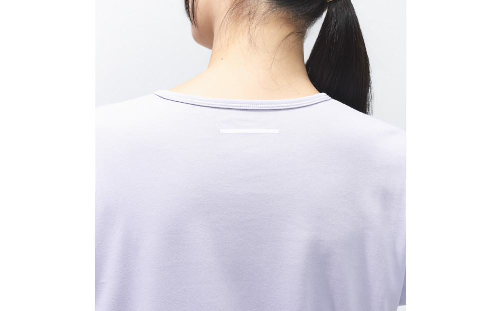 リカバリーウェア/レディス半袖Tシャツ/Lサイズ/ラベンダー