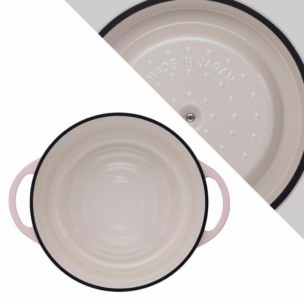 バーミキュラ オーブンポットラウンド26cm（パールピンク） | 鍋 なべ 調理器具 VERMICULAR エナメル加工 キッチン用品 高級感 おしゃれ 人気 おすすめ 無水調理 焼き料理 グリル料理 朝食 卵料理 パン料理 ヘルシー 長持ち ギフト プレゼント 送料無料