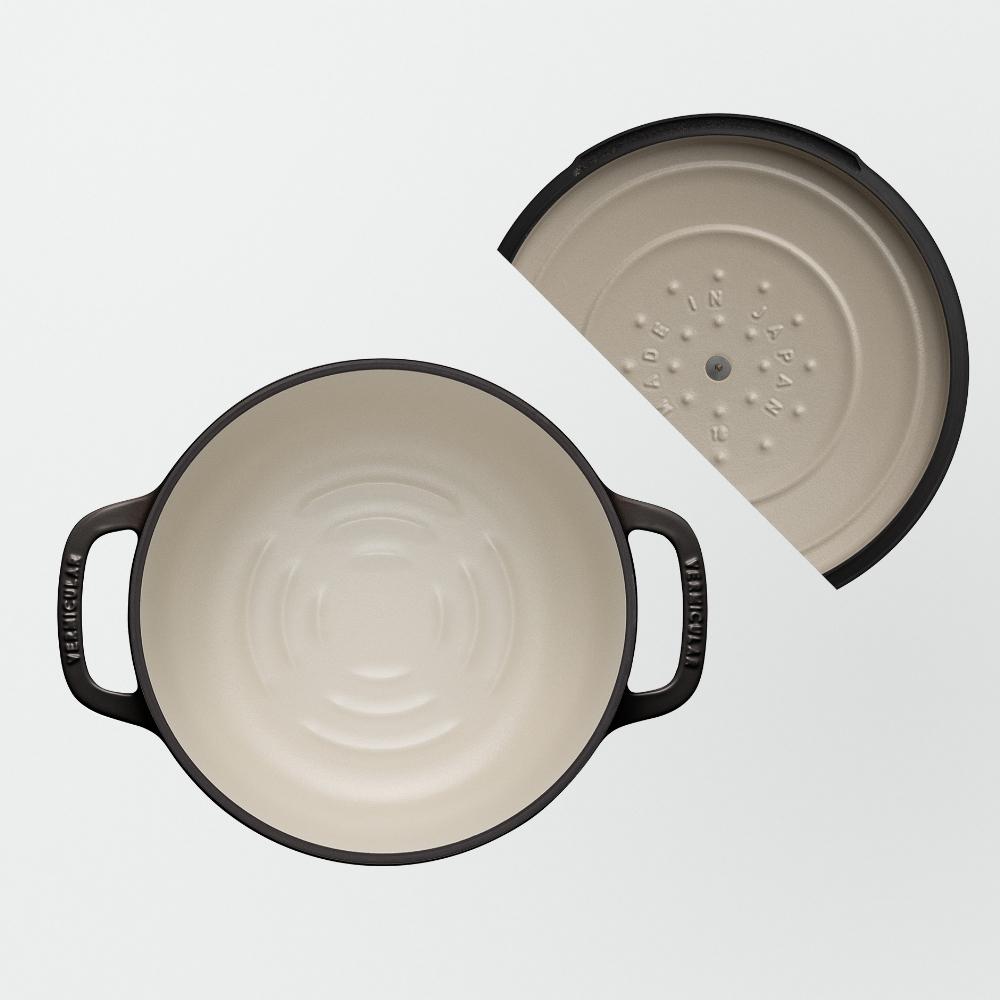 バーミキュラ オーブンポット2 18cm（ヘーゼルナッツブラウン） | 鍋 なべ ホーロー鍋 調理器具 キッチン用品 VERMICULAR ガス火 ガス IH IH対応 エナメル加工 高級感 おしゃれ 無水調理 煮込み 蒸し 焼き 長持ち ギフト プレゼント 人気 おすすめ 送料無料