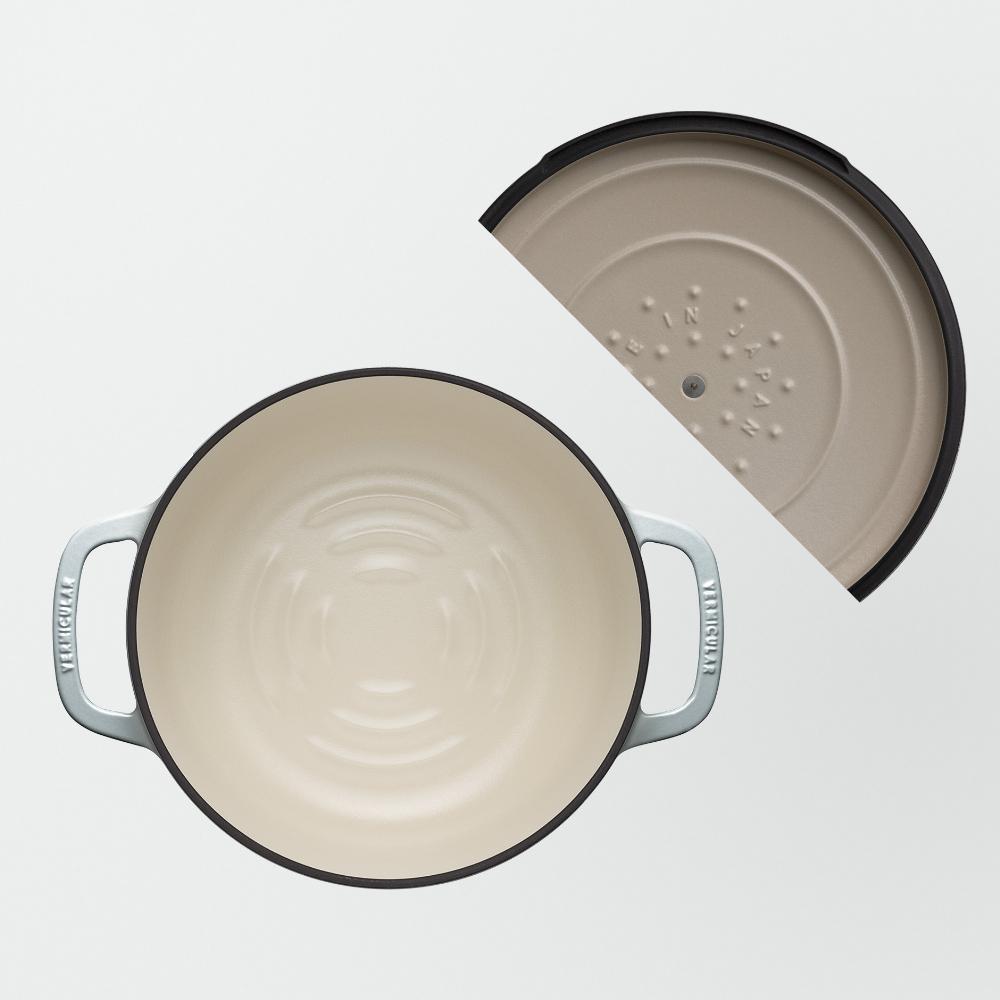 バーミキュラ オーブンポット2 22cm（オイスターグレー） | 鍋 なべ ホーロー鍋 調理器具 キッチン用品 VERMICULAR ガス火 ガス IH IH対応 エナメル加工 高級感 おしゃれ 無水調理 煮込み 蒸し 焼き 長持ち ギフト プレゼント 人気 おすすめ 送料無料