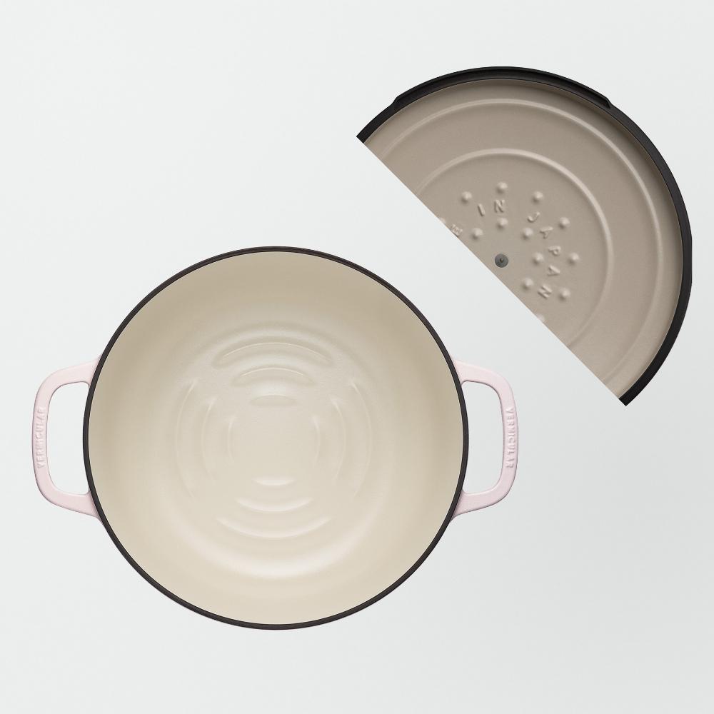 バーミキュラ オーブンポット2 26cm（マットクラウドピンク） | 鍋 なべ ホーロー鍋 調理器具 キッチン用品 VERMICULAR ガス火 ガス IH IH対応 エナメル加工 高級感 おしゃれ 無水調理 煮込み 蒸し 焼き 長持ち ギフト プレゼント 人気 おすすめ 送料無料