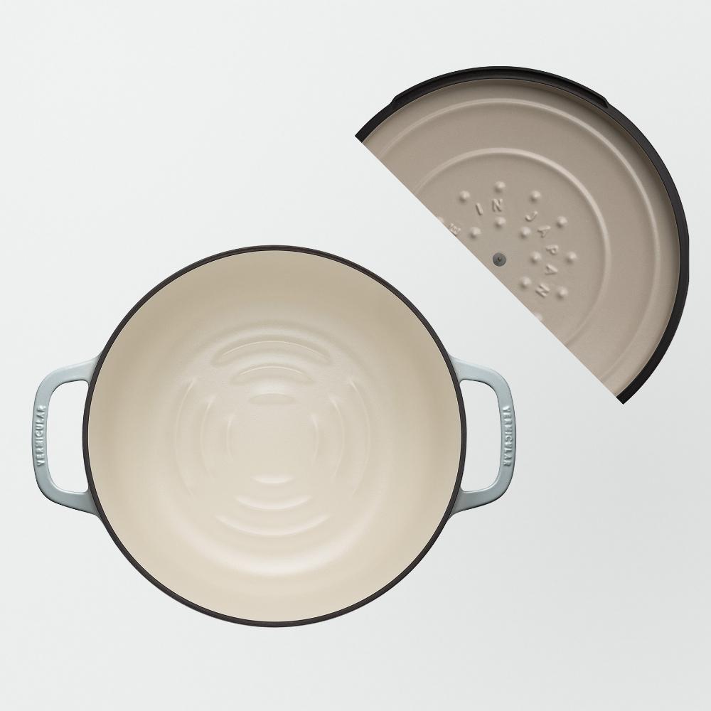 バーミキュラ オーブンポット2 26cm（オイスターグレー） | 鍋 なべ ホーロー鍋 調理器具 キッチン用品 VERMICULAR ガス火 ガス IH IH対応 エナメル加工 高級感 おしゃれ 無水調理 煮込み 蒸し 焼き 長持ち ギフト プレゼント 人気 おすすめ 送料無料