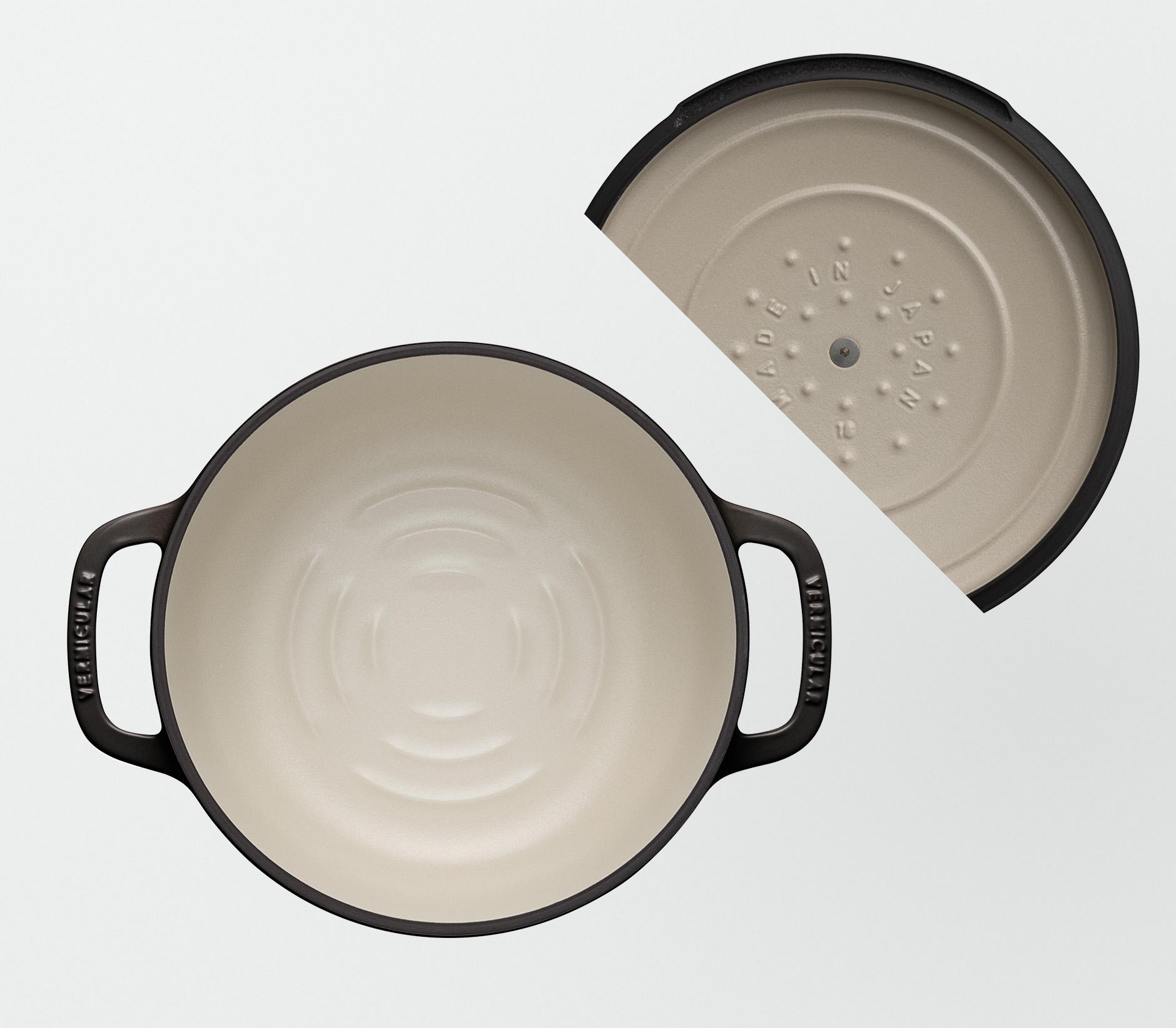 バーミキュラ オーブンポット2 18cm 浅型（ヘーゼルナッツブラウン／セルフスタンディングリッド） | 鍋 なべ ホーロー鍋 調理器具 キッチン用品 VERMICULAR ガス火 ガス IH IH対応 エナメル加工 高級感 おしゃれ 無水調理 煮込み 蒸し 焼き 長持ち ギフト プレゼント 人気 おすすめ 送料無料