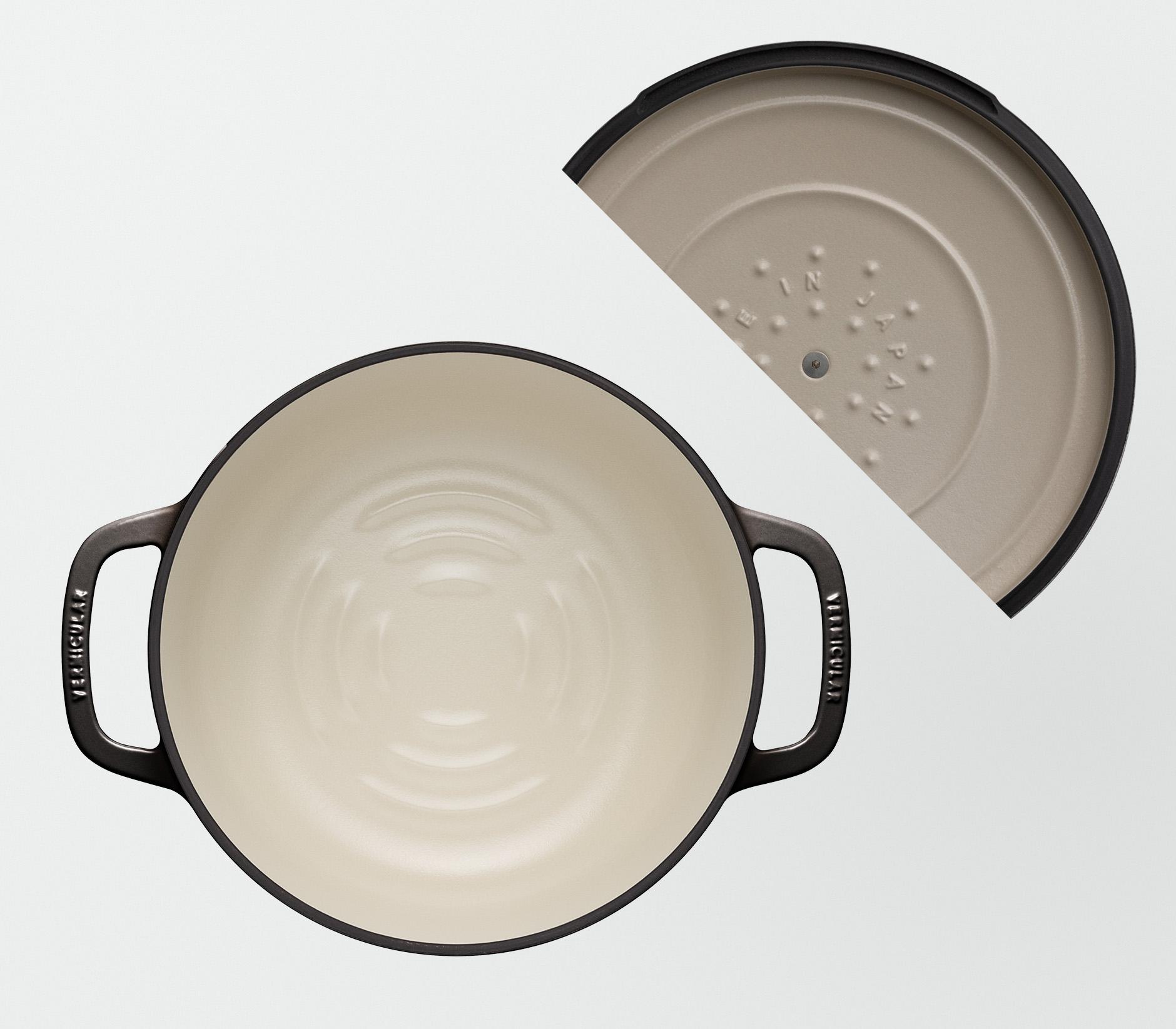 バーミキュラ オーブンポット2 22cm 浅型（ヘーゼルナッツブラウン／セルフスタンディングリッド） | 鍋 なべ ホーロー鍋 調理器具 キッチン用品 VERMICULAR ガス火 ガス IH IH対応 エナメル加工 高級感 おしゃれ 無水調理 煮込み 蒸し 焼き 長持ち ギフト プレゼント 人気 おすすめ 送料無料