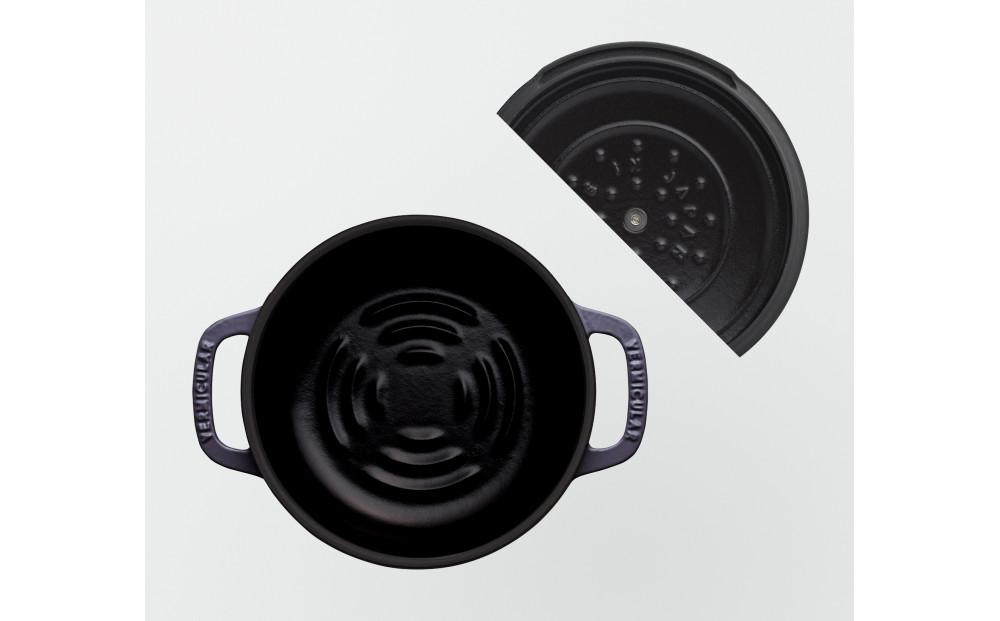 オーブンポット2 MINI 14cm【オーシャンネイビー】（セルフスタンディングリッド） | 鍋 なべ ホーロー鍋 調理器具 キッチン用品 バーミキュラ VERMICULAR ガス火 ガス IH IH対応 エナメル加工 高級感 おしゃれ 無水調理 煮込み 蒸し 焼き 長持ち ギフト プレゼント 人気 おすすめ 送料無料