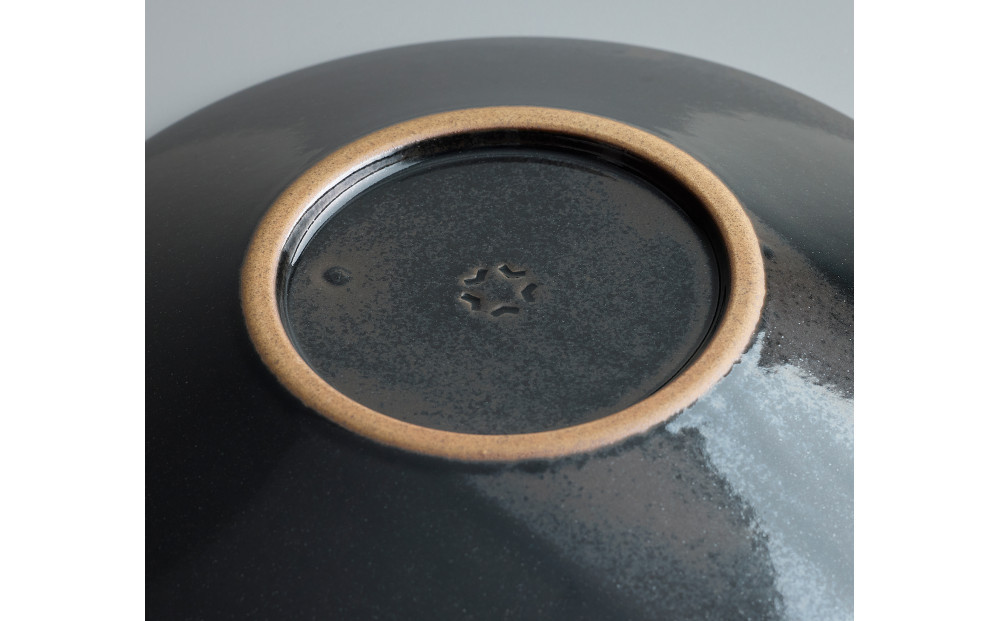 Tableware Shallow Bowl Curveペアセット15cm 藍墨