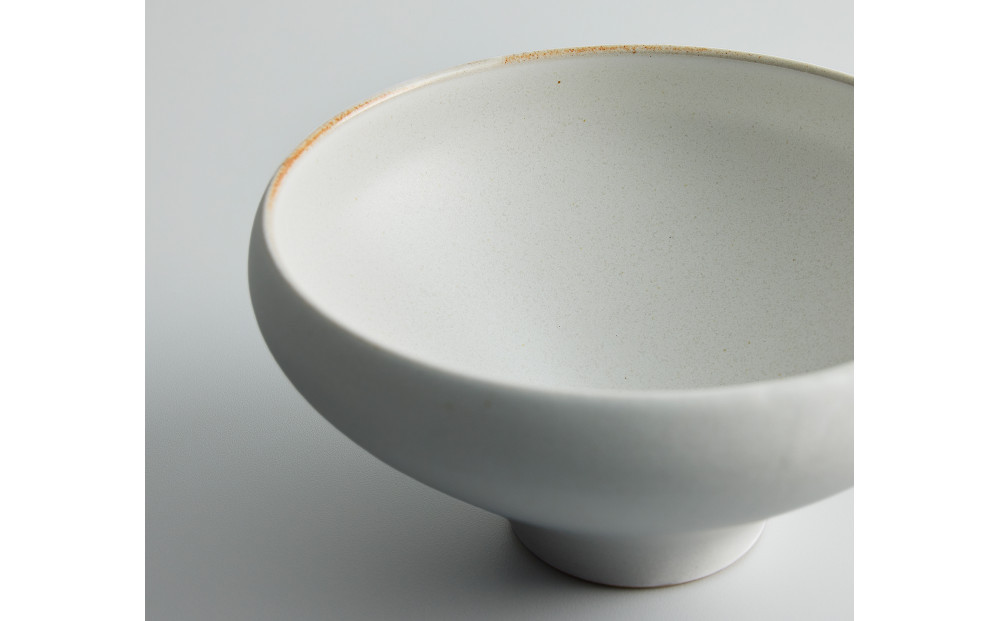 Tableware Deep Bowl Curveペアセット14cm 乳白