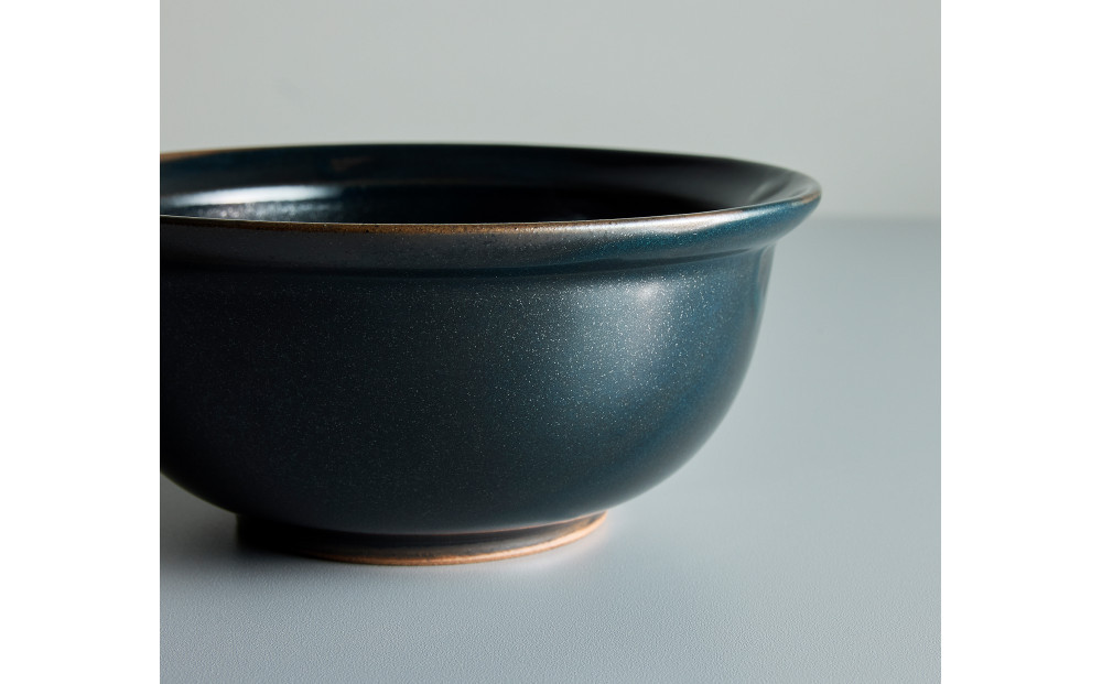 Tableware Deep Bowl Rimペアセット14cm 藍墨
