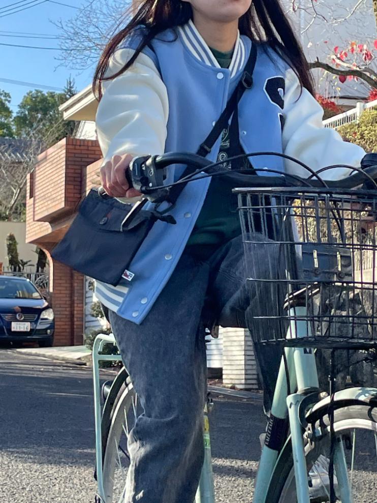 【黒】アーミーダック　ナイロンで作ったスマホショルダー