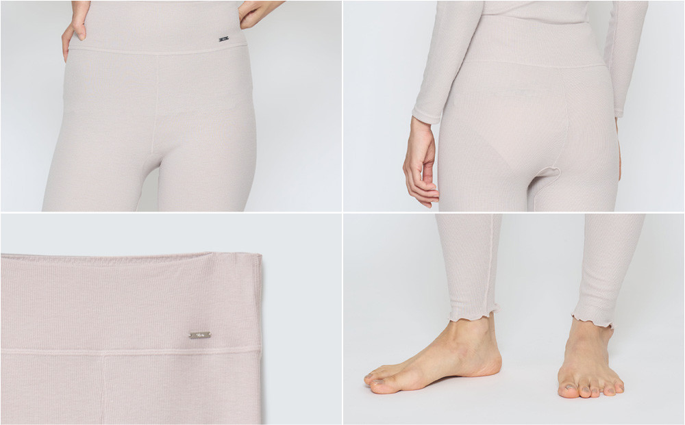 【LLサイズ】リファ バイタルテック リッチシルクリブ レギンス