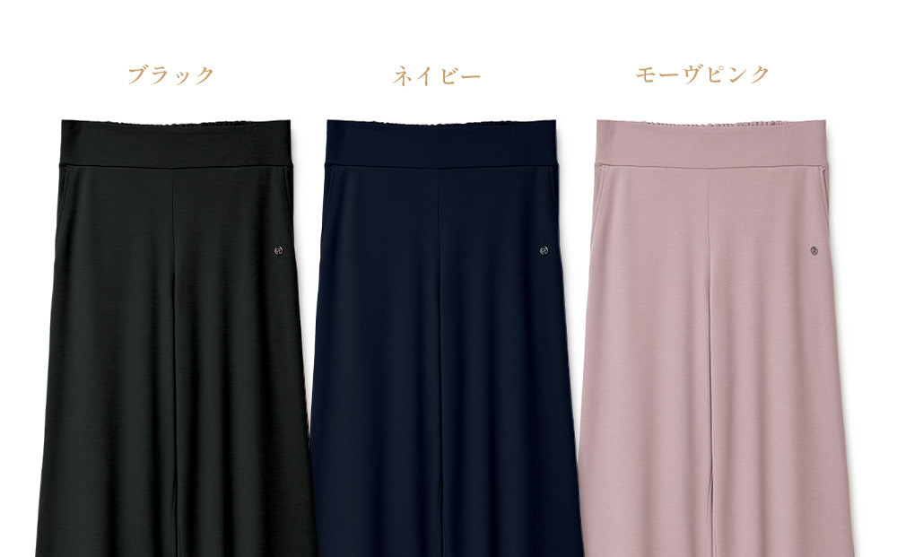 【ブラック Sサイズ】リファ バイタルテック モイストスムース ワイドパンツ
