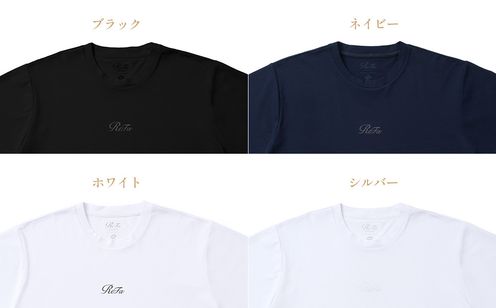 【ホワイト Lサイズ】リファ バイタルテック コンフォートジャージー クルーネックTシャツ