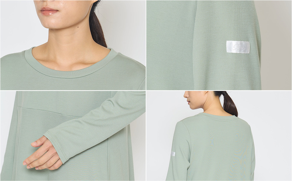 【ピンク SSサイズ】リファ バイタルテック モイストスムース ロングスリーブプルオーバー