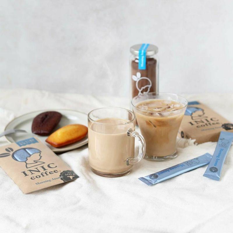 カフェオレ スティック INIC coffee モーニングアロマ 12本 粉末 スティックコーヒー 極上 本格的 持ち運び オフィス 個包装 砂糖不使用 イニック インスタントを超える味