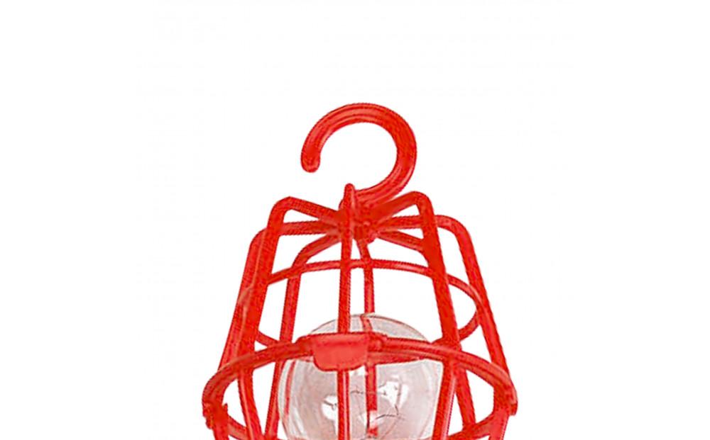 屋内用60W耐震電球付ホームハンドランプ ILI-5＜レッド＞