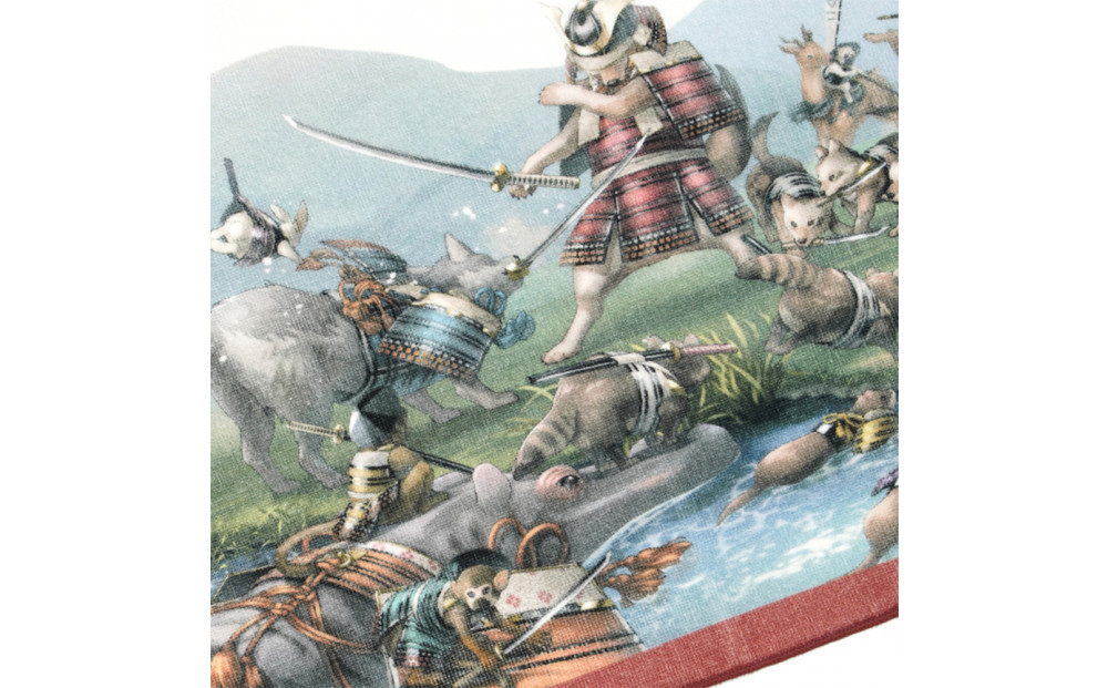 オリジナル【動物合戦絵巻フェイスタオル】第六紙／名古屋刀剣博物館