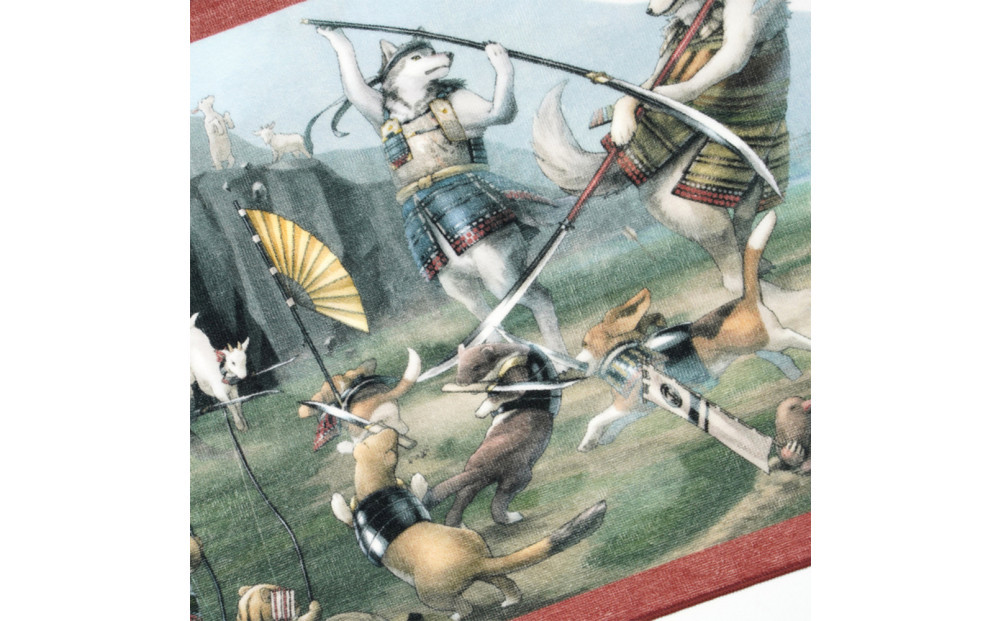 オリジナル【動物合戦絵巻フェイスタオル】第八紙／名古屋刀剣博物館