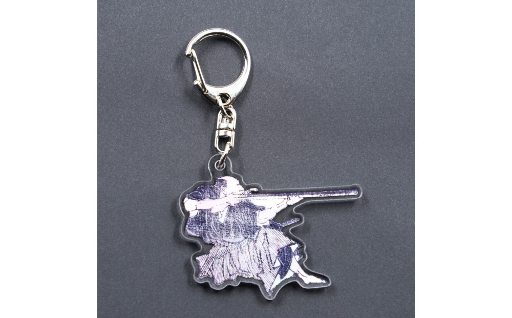 オリジナル【北斎漫画アクリルキーホルダー】３点セット／名古屋刀剣博物館