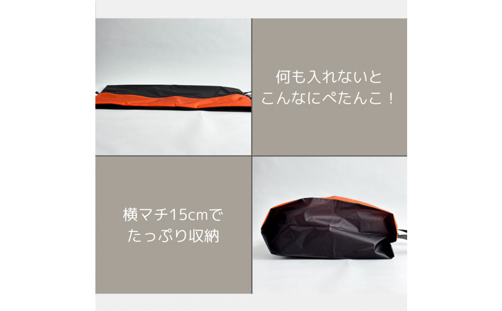 【Lサイズ・オレンジ】軽量ナイロン登山靴ケース　　シューズケース　着替えポーチ　旅行用　アウトドア　ショートブーツ