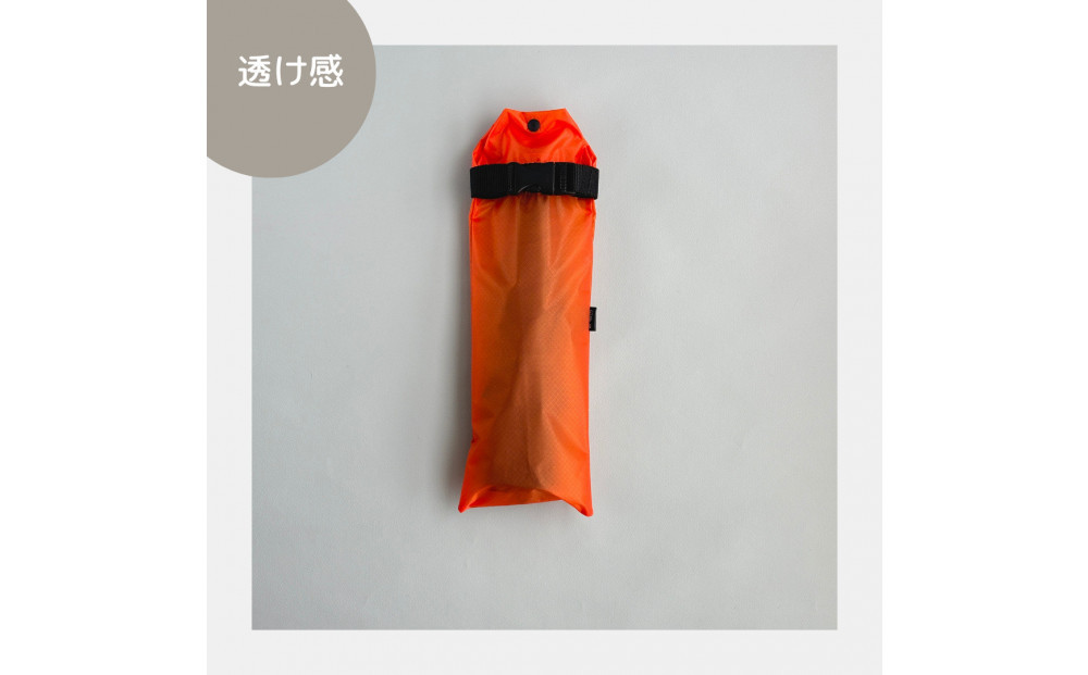 【オレンジ】外付け折りたたみ傘ケース 傘ホルダー　折りたたみ傘カバー