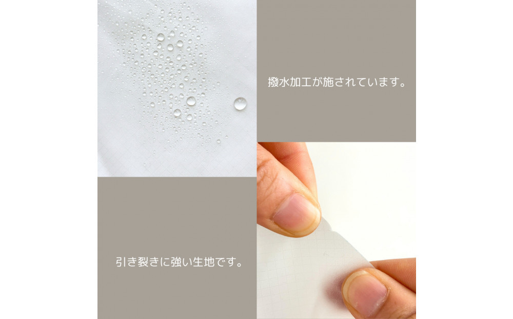 【L・5L・白】 大きめナイロン巾着袋　スタッフバッグ　スタッフサック　バッグインバッグ　着替え袋