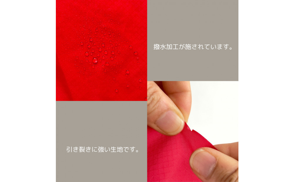 【L・5L・赤】 大きめナイロン巾着袋　スタッフバッグ　スタッフサック　バッグインバッグ　着替え袋