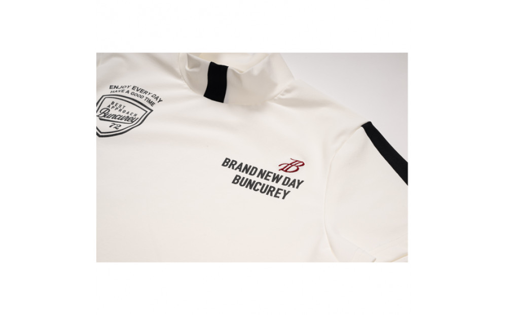 BUNCUREY　ゴルフウェア　半袖モックネック（BL23SS-02-507）オフ／サイズ1