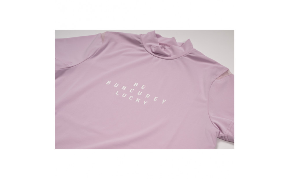 BUNCUREY　ゴルフウェア　半袖モックネック（BL23SS-02-508）ピンク／サイズ0