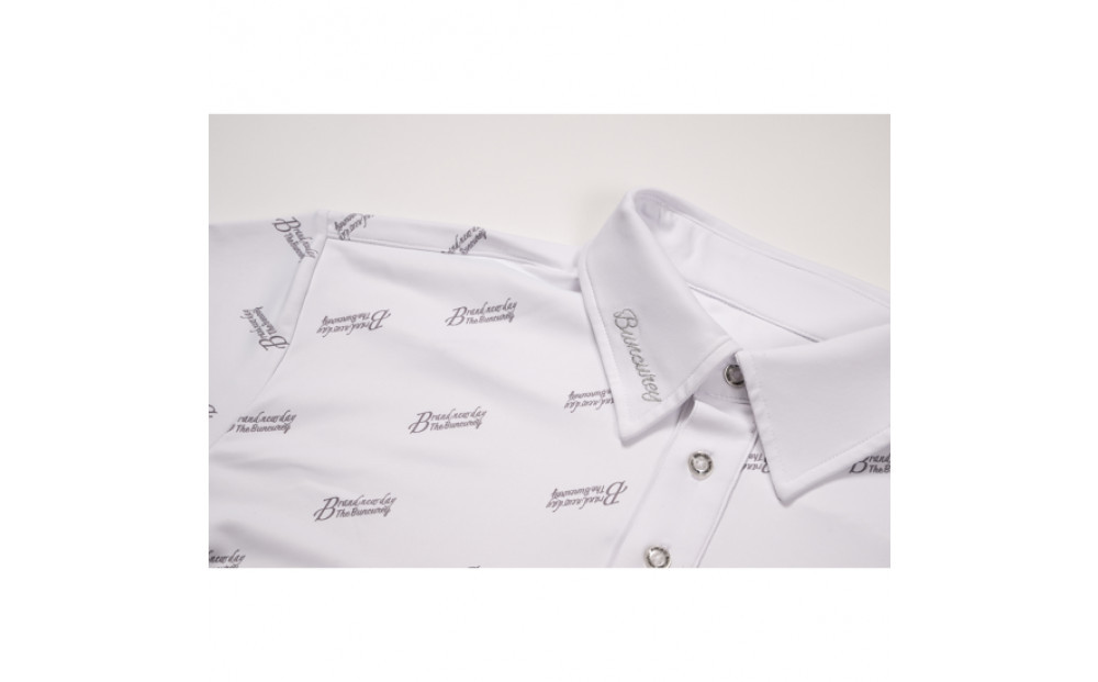 BUNCUREY　ゴルフウェア　≪B≫ロゴ半袖ポロシャツ（BM23SS-01-005）オフ／サイズ4