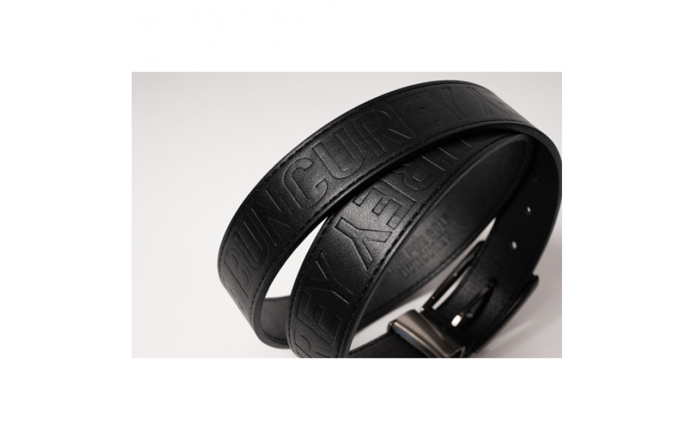 BUNCUREY　エンボス加工ベルト（BM23SS-08-022）〈ブラック〉