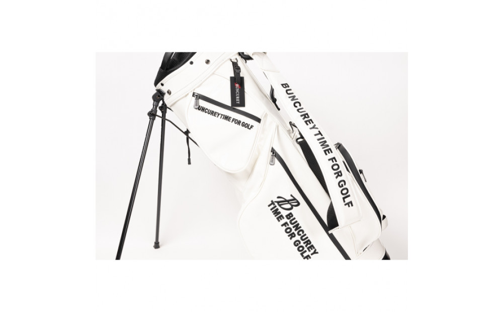 BUNCUREY　スタンド型キャディーバッグ（BM23SS-16-030）〈シルバー〉