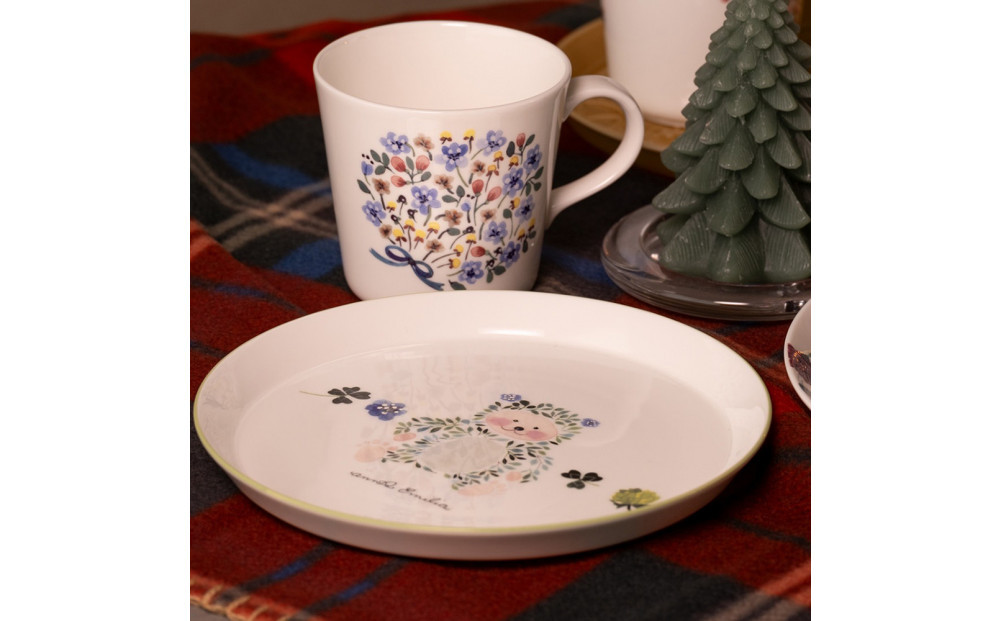 ナルミ アンナエミリア プレート(くま) 19cm 51949-5644P