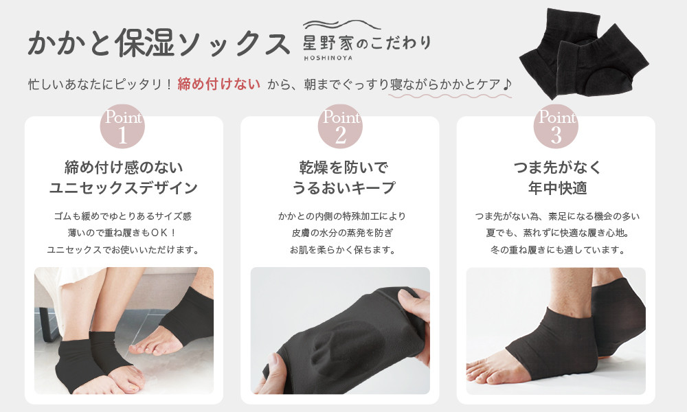 星野家のかかと保湿ソックス