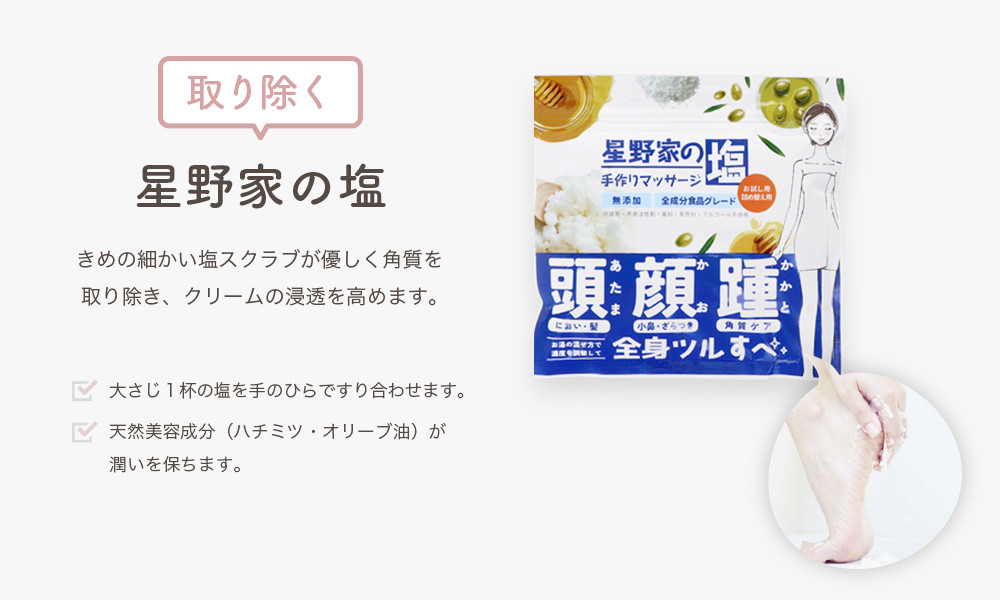星野家の集中かかとケア３点セット