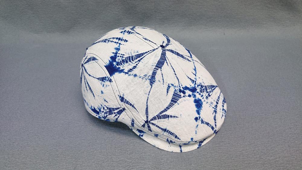 手蜘蛛絞り　ハンチング帽