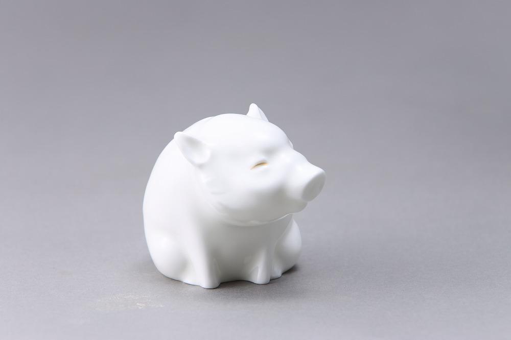 ノリタケの森オリジナル　干支ベビー イノシシ　M033　K079