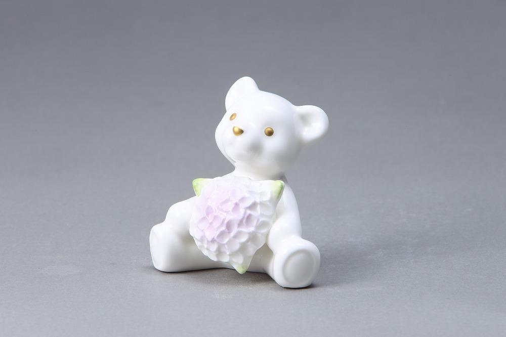 ノリタケの森ベアシリーズ　紫陽花ベア　M066　K199