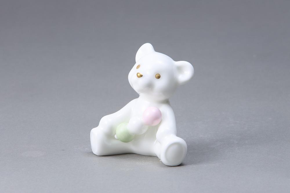 ノリタケの森ベアシリーズ　花より団子ベア　M042　K129