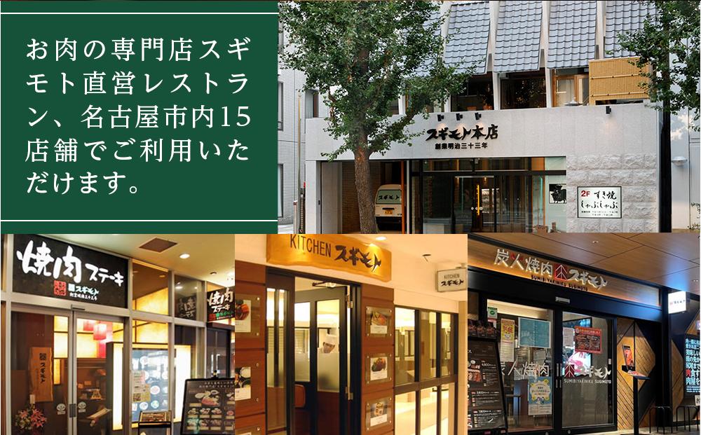 お肉の専門店「スギモト」15,000円お食事券