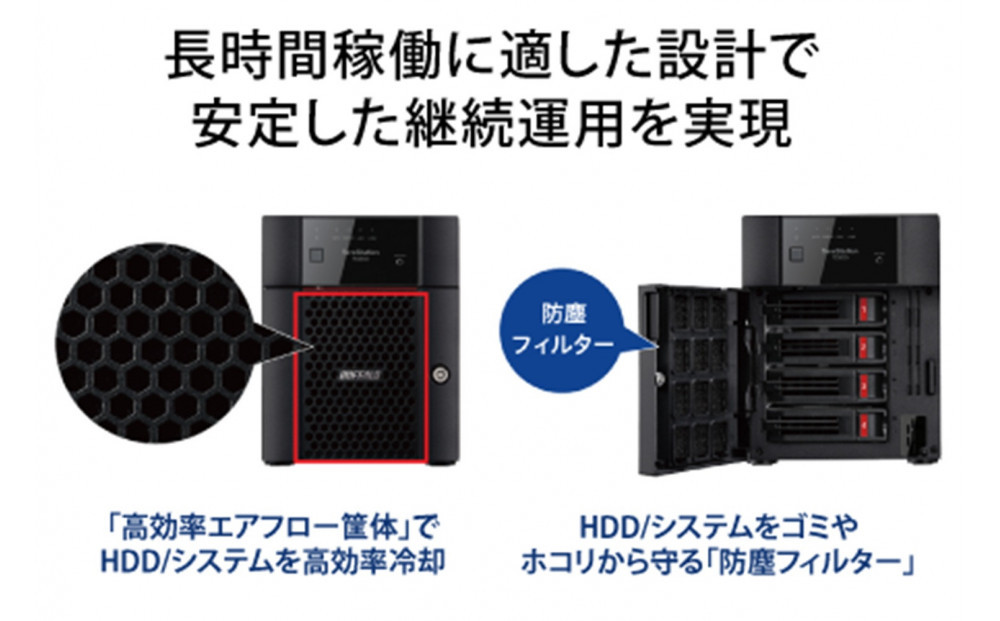 BUFFALO/バッファロー　TeraStation TS3430シリーズ 4ベイデスクトップ 4TB/TS3430DN0404