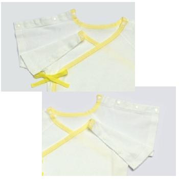 【日本製】点滴対応　両肩スナップ・肌着　サイズ80