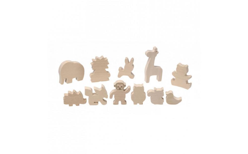 木のおもちゃ  ＭＯＣＣＯ   森のどうぶつシーソー木製 知育 プレゼント 贈り物 お祝い 対象年齢3歳から