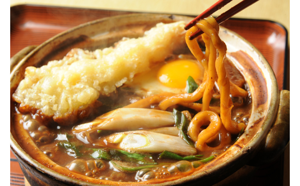 名古屋老舗 味噌煮込みうどん まことや天白 常温半なま麺（スープ付き）【4箱 12食入り】