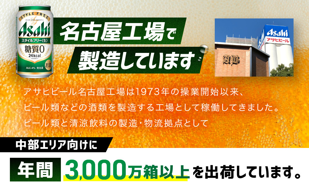 アサヒ　スタイルフリー生　350ml×24本　2ケース